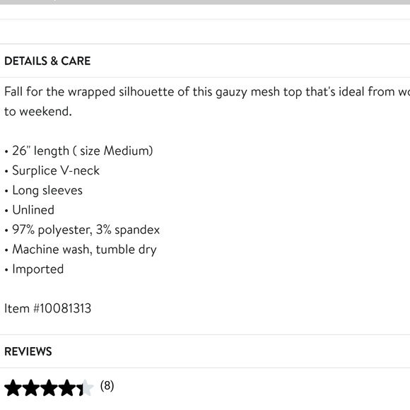 Elegant Black Wrap Top - Picture 7 of 7